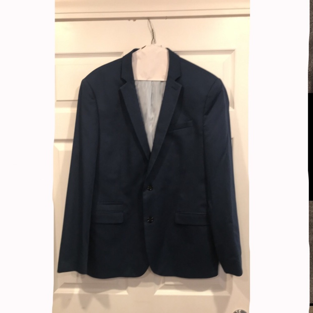 Express men size 42L navy suit jacket